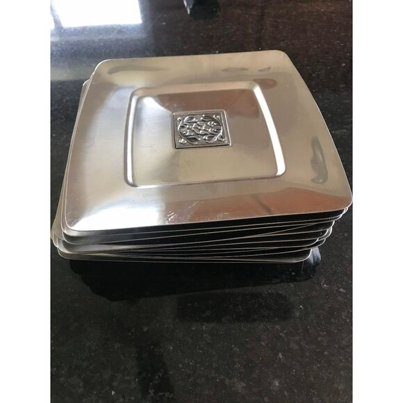 Vintage "Velvet" 18-8 Stainless Steel By Stanley Roberts Square 6 1/2" x 6 1/2" - Picture 5 of 5